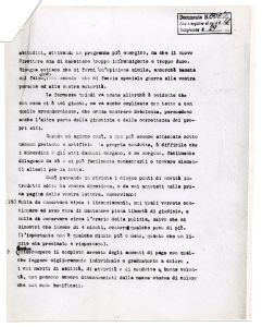 Lettera di Giovanni Battista Pirelli all'ingegner Ciro Bermardini