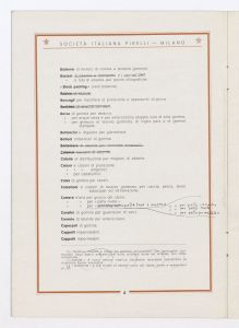 La produzione degli articoli vari di gomma Pirelli