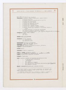 La produzione degli articoli vari di gomma Pirelli