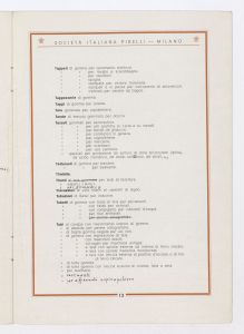 La produzione degli articoli vari di gomma Pirelli