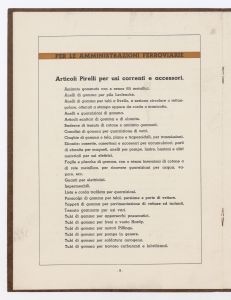 La produzione degli articoli di gomma per enti statali e parastatali
