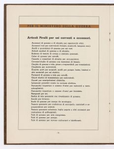 La produzione degli articoli di gomma per enti statali e parastatali