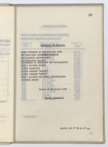 Articoli vari di gomma/Articoli vari in ebanite/Impermeabili/Prezziario al 30.6.1943