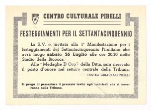 Manifestazione sportiva 26 luglio 1947