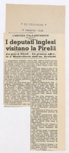 Rassegna stampa sulla visita della Delegazione parlamentare britannica allo Stabilimento di Tivoli