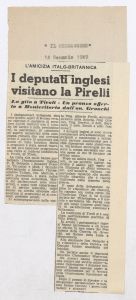 Rassegna stampa sulla visita della Delegazione parlamentare britannica allo Stabilimento di Tivoli