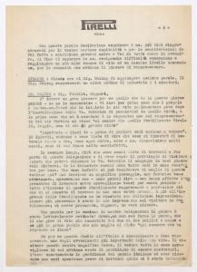 Account of the speeches made at Pirelli Works Tivoli (Villa Adriana) - 13 1 - 1949