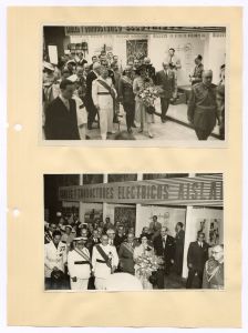 Visita de S. E. El Jefe del Estado al Salon Pirelli en la XVII Feria de Muestras de Barcelona/Juno de 1949