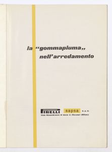 La gommapiuma nell'arredamento