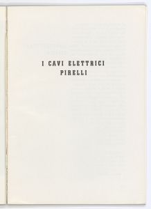 La Pirelli - cavi