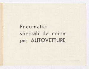 Pneumatici speciali da corsa per autovetture