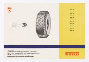 Catalogo descrittivo dei pneumatici Pirelli