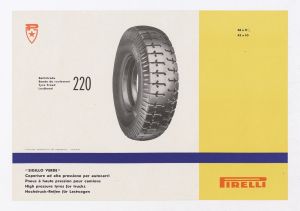 Catalogo descrittivo dei pneumatici Pirelli