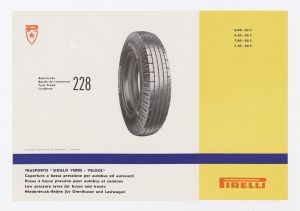 Catalogo descrittivo dei pneumatici Pirelli
