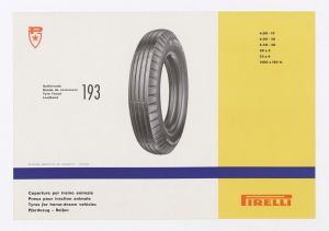 Catalogo descrittivo dei pneumatici Pirelli
