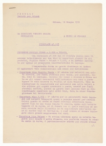 Circolari della Direzione Vendite Italia Pneumatici