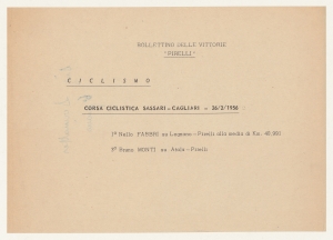 1956/Bollettini delle Vittorie Pirelli