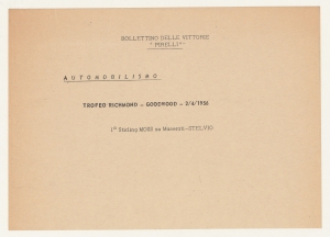 1956/Bollettini delle Vittorie Pirelli