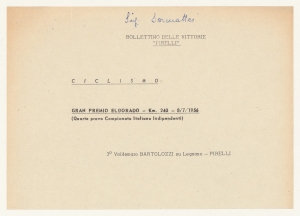 1956/Bollettini delle Vittorie Pirelli