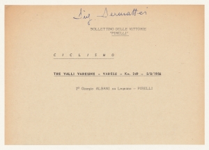 1956/Bollettini delle Vittorie Pirelli