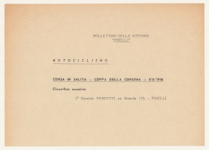 1956/Bollettini delle Vittorie Pirelli