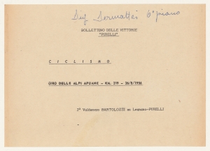 1956/Bollettini delle Vittorie Pirelli