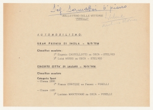 1956/Bollettini delle Vittorie Pirelli