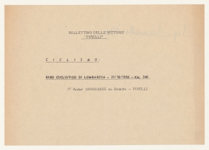 1956/Bollettini delle Vittorie Pirelli