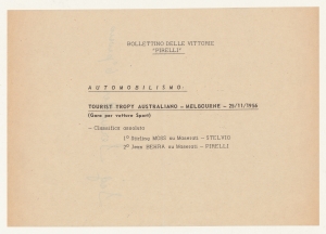 1956/Bollettini delle Vittorie Pirelli