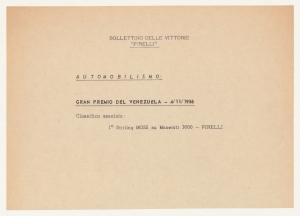 1956/Bollettini delle Vittorie Pirelli