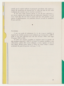 I cavi elettrici negli impianti interni