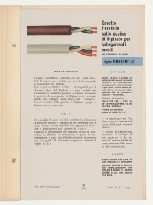 Cavi isolati con Biplasto di uso generale per impianti civili e industriali