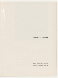 Sesto Convegno dei Dirigenti del Gruppo Pirelli