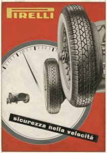 Bozzetto per pubblicità del pneumatico Stelvio Pirelli