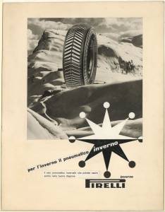 Bozzetto per pubblicità dei pneumatici Inverno