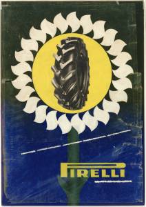 Bozzetto per pubblicità dei pneumatici per agricoltura Pirelli