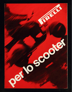 Pubblicità dei pneumatici Pirelli per scooter