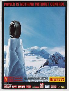 Pubblicità del pneumatico Pirelli winter