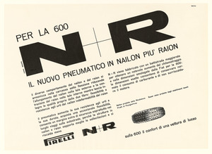 Advertisement for the Pirelli N+R tyre