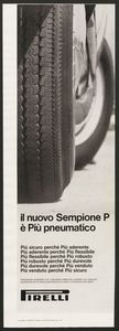 Pubblicità del pneumatico Sempione P Pirelli