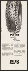 Pubblicità del pneumatico N+R Pirelli