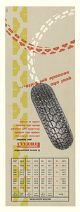 Pubblicità dei pneumatici Pirelli per scooter