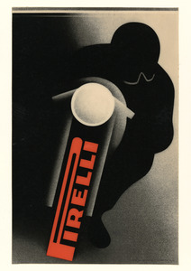 Pubblicit&agrave; dei pneumatici Pirelli per motocicletta