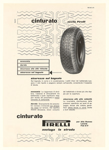Pubblicità del pneumatico Cinturato Pirelli