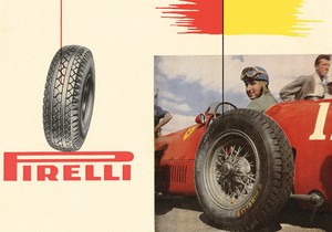 Pubblicit&agrave; dei pneumatici Pirelli per automobile
