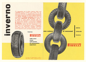 Pubblicità dei pneumatici Stelvio, Cinturato e Inverno Pirelli