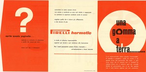 Pubblicità della camera d'aria Hermetic Pirelli