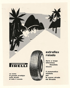 Pubblicità del pneumatico Extraflex Raiado Pirelli