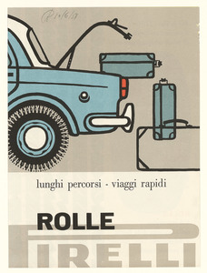 Advertisement for the Pirelli Rolle tyre