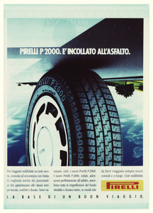 Pubblicità del pneumatico P2000 Pirelli
